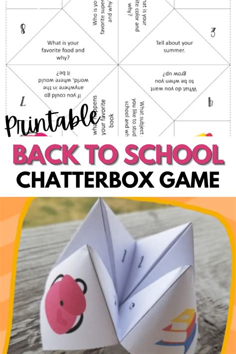 Chatterbox Printable